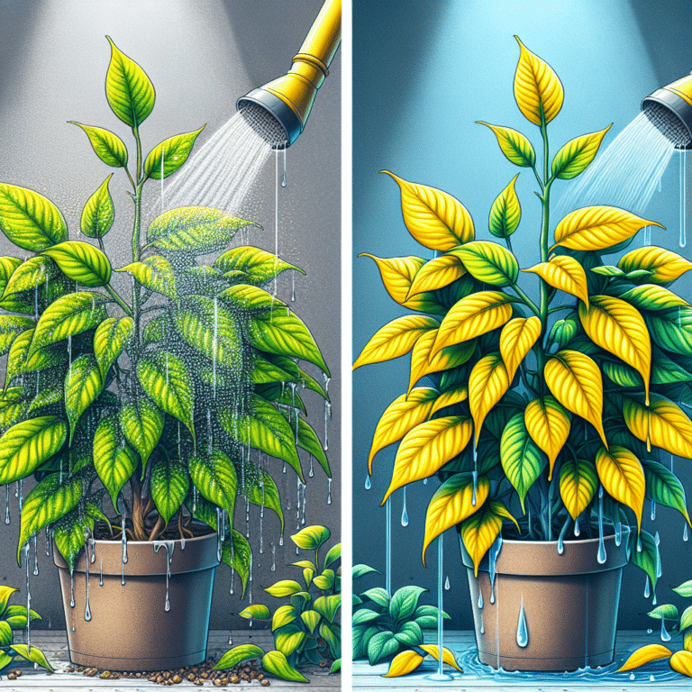 The Impact of Watering on Yellow Leaves in Indoor Plants